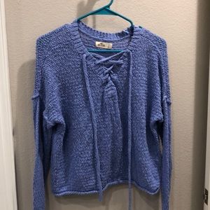 blue/purple hollister sweater